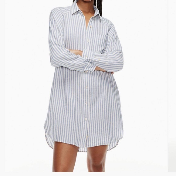 Aritzia Wilfred Free Boyfriend Linen Dress - Picture 2 of 4